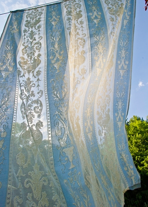 Khaleesi Madras lace curtain 